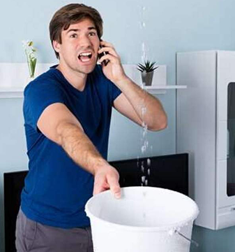 Water leakage from the unit